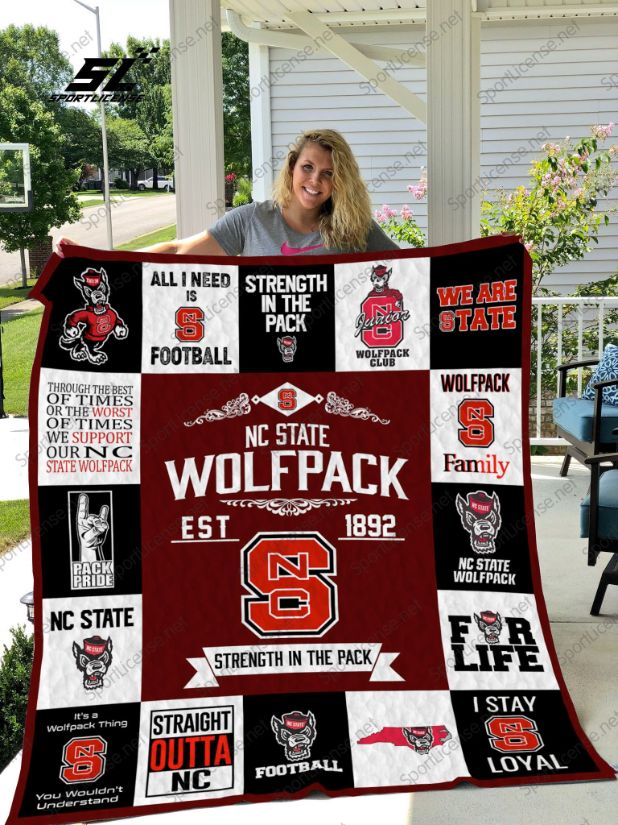 Nc State Wolfpack Strength In The Pack Collection Quilt Blanket