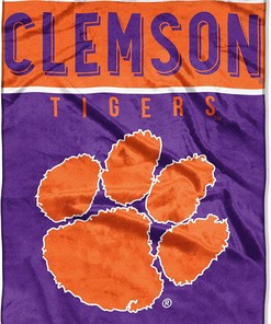 Ncaa Clemson Tigers Sherpa Blanket Fleece Blanket Gifts for Ncaa Fans