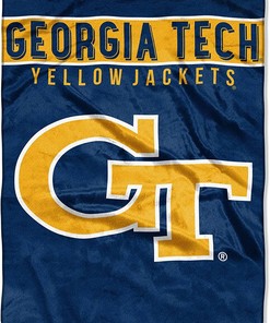 Ncaa Georgia Tech Sherpa Blanket Fleece Blanket Gifts for Fans
