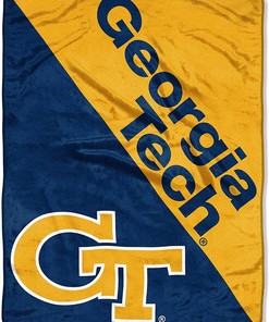 Ncaa Georgia Tech Yellow Jackets Sherpa Blanket Fleece Blanket Gifts for Fans