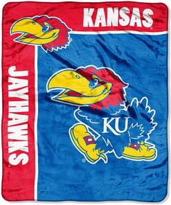 Ncaa Kansas Jayhawks Sherpa Blanket Fleece Blanket Gifts for Ncaa Fans