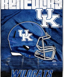 Ncaa Kentucky Wildcats Sherpa Blanket Fleece Blanket Gifts for Ncaa Fans