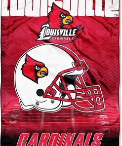 Ncaa Louisville Cardinals Sherpa Blanket Fleece Blanket Gifts for Fans
