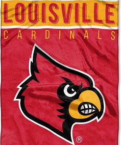 Ncaa Louisville Cardinals Sherpa Blanket Fleece Blanket Gifts for Ncaa Fans