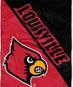 Ncaa Louisville Cardinals Unisex Sherpa Blanket Fleece Blanket Gifts for Fans