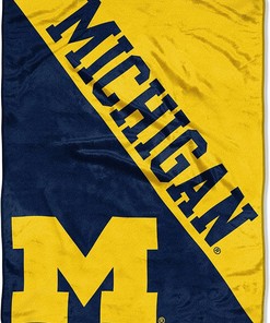 Ncaa Michigan Wolverines Sherpa Blanket Fleece Blanket Gifts for Ncaa Fans