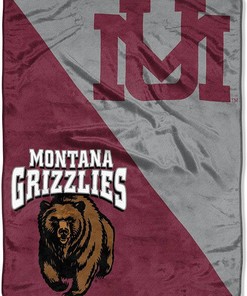 Ncaa Montana Grizzlies Sherpa Blanket Fleece Blanket Gifts for Fans