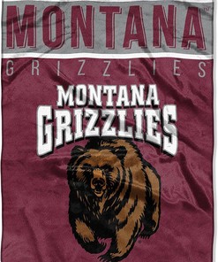 Ncaa Montana Grizzlies Sherpa Blanket Fleece Blanket Gifts for Ncaa Fans