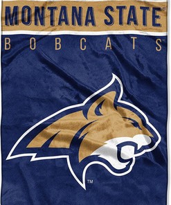 Ncaa Montana State Bobcats Sherpa Blanket Fleece Blanket Gifts for Fans