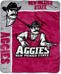 Ncaa New Mexico State Aggies Sherpa Blanket Fleece Blanket Gifts for Fans