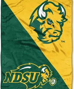 Ncaa North Dakota State Bison Sherpa Blanket Fleece Blanket Gifts for Fans