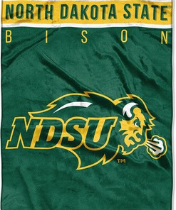 Ncaa North Dakota State Bison Sherpa Blanket Fleece Blanket Gifts for Ncaa Fans