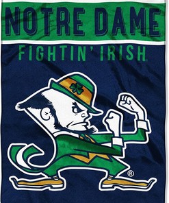 Ncaa Notre Dame Fighting Irish Sherpa Blanket Fleece Blanket Gifts for Fans