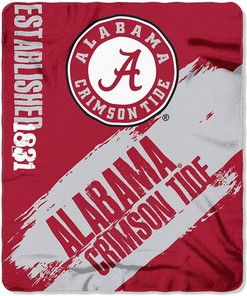 Ncaa Printed Alabama Crimson Tide Sherpa Blanket Fleece Blanket Gifts for Fans