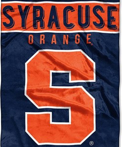 Ncaa Syracuse Orange Sherpa Blanket Fleece Blanket Gifts for Fans
