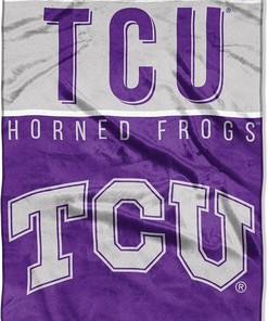Ncaa Tcu Horned Frogs Sherpa Blanket Fleece Blanket Gifts for Fans