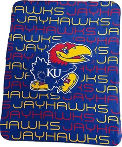 Ncaa Team Kansas Jayhawks Sherpa Blanket Fleece Blanket Gifts for Fans