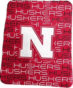 Ncaa Team Nebraska Cornhuskers Sherpa Blanket Fleece Blanket Gifts for Fans