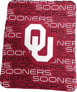 Ncaa Team Oklahoma Sooners Sherpa Blanket Fleece Blanket Gifts for Fans