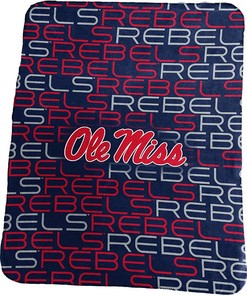 Ncaa Team Ole Miss Rebels Sherpa Blanket Fleece Blanket Gifts for Fans