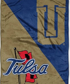 Ncaa Tulane Golden Hurricane Sherpa Blanket Fleece Blanket Gifts for Fans