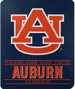 Ncaa Unisex Auburn Tigers Team Sherpa Blanket Fleece Blanket Gifts for Fans