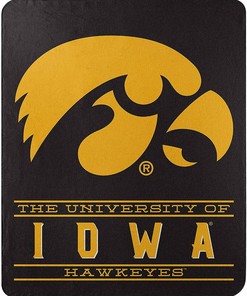 Ncaa Unisex Iowa Hawkeyes Team Sherpa Blanket Fleece Blanket Gifts for Fans