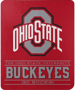 Ncaa Unisex Ohio State Buckeyes Team Sherpa Blanket Fleece Blanket Gifts for Fans