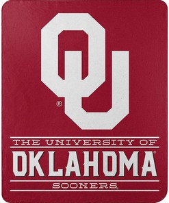 Ncaa Unisex Oklahoma Sooners Team Sherpa Blanket Fleece Blanket Gifts for Fans