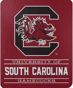 Ncaa Unisex South Carolina Fighting Gamecocks Team Sherpa Blanket Fleece Blanket Gifts for Fans