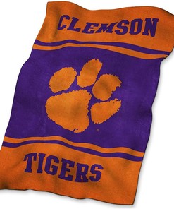 Ncaa Unisex Team Clemson Tigers Sherpa Blanket Fleece Blanket Gifts for Fans