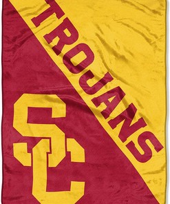 Ncaa Usc Trojans Sherpa Blanket Fleece Blanket Gifts for Fans