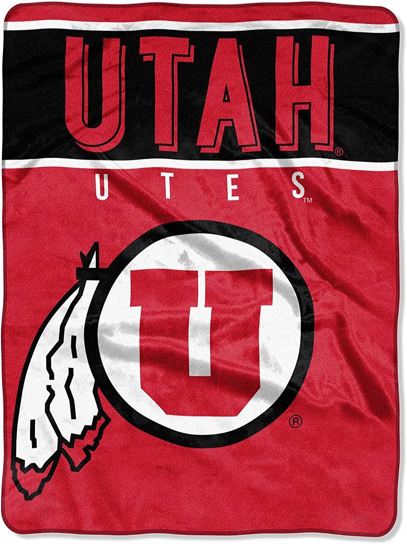 Ncaa Utah Utes Sherpa Blanket Fleece Blanket Gifts for Fans
