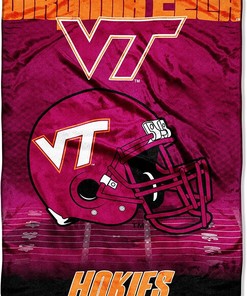 Ncaa Virginia Tech Hokies Sherpa Blanket Fleece Blanket Gifts for Fans