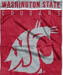 Ncaa Washington State Cougars Sherpa Blanket Fleece Blanket Gifts for Fans