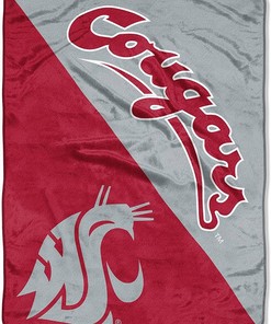 Ncaa Washington State Cougars Sherpa Blanket Fleece Blanket Gifts for Ncaa Fans
