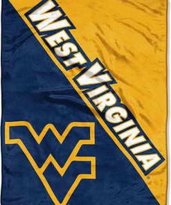 Ncaa West Virginia Mountaineers Sherpa Blanket Fleece Blanket Gifts for Ncaa Fans