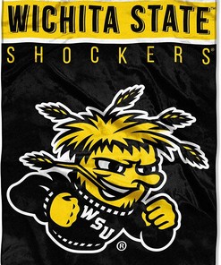 Ncaa Wichita State Shockers Sherpa Blanket Fleece Blanket Gifts for Fans