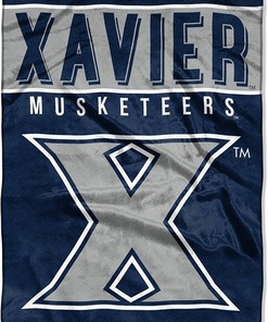 Ncaa Xavier Musketeers Sherpa Blanket Fleece Blanket Gifts for Fans