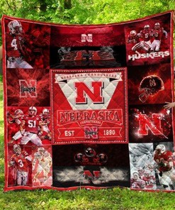 Nebraska Cornhuskers Quilt Blanket Bedding Set