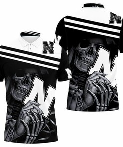 Nebraska Huskers Skull Maiden Fan Jersey 3D All Over Print Polo Shirt