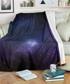 Nebula Universe Galaxy Deep Space Sherpa Fleece Blanket Gifts for Family, for Couple