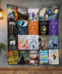 Neil Gaiman Books Quilt Blanket Bedding Set