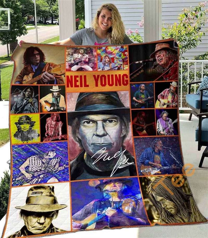 Neil Young Quilt Blanket Bedding Set