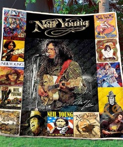 Neil Young Quilt Blanket Bedding Set With Pilliwcase Option Ver8