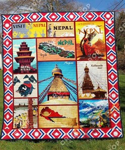Nepal Quilt Blanket Bedding Set With Pillowcase Option