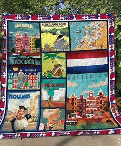 Netherlands 4 Quilt Blanket Bedding Set