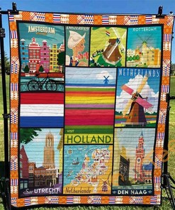 Netherlands 5 Quilt Blanket Bedding Set