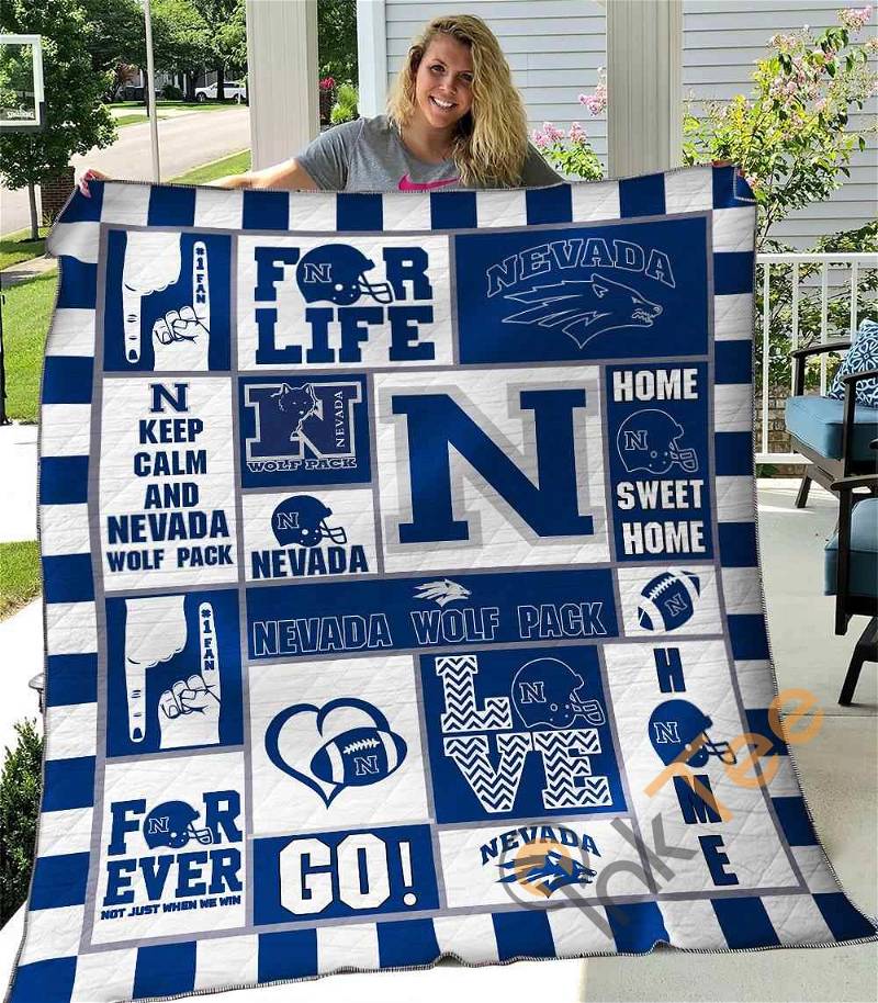 Nevada Wolf Pack Personalized Quilt Blanket Bedding Set