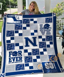 Nevada Wolf Pack Themed Quilt Blanket Bedding Set with Personalization Option